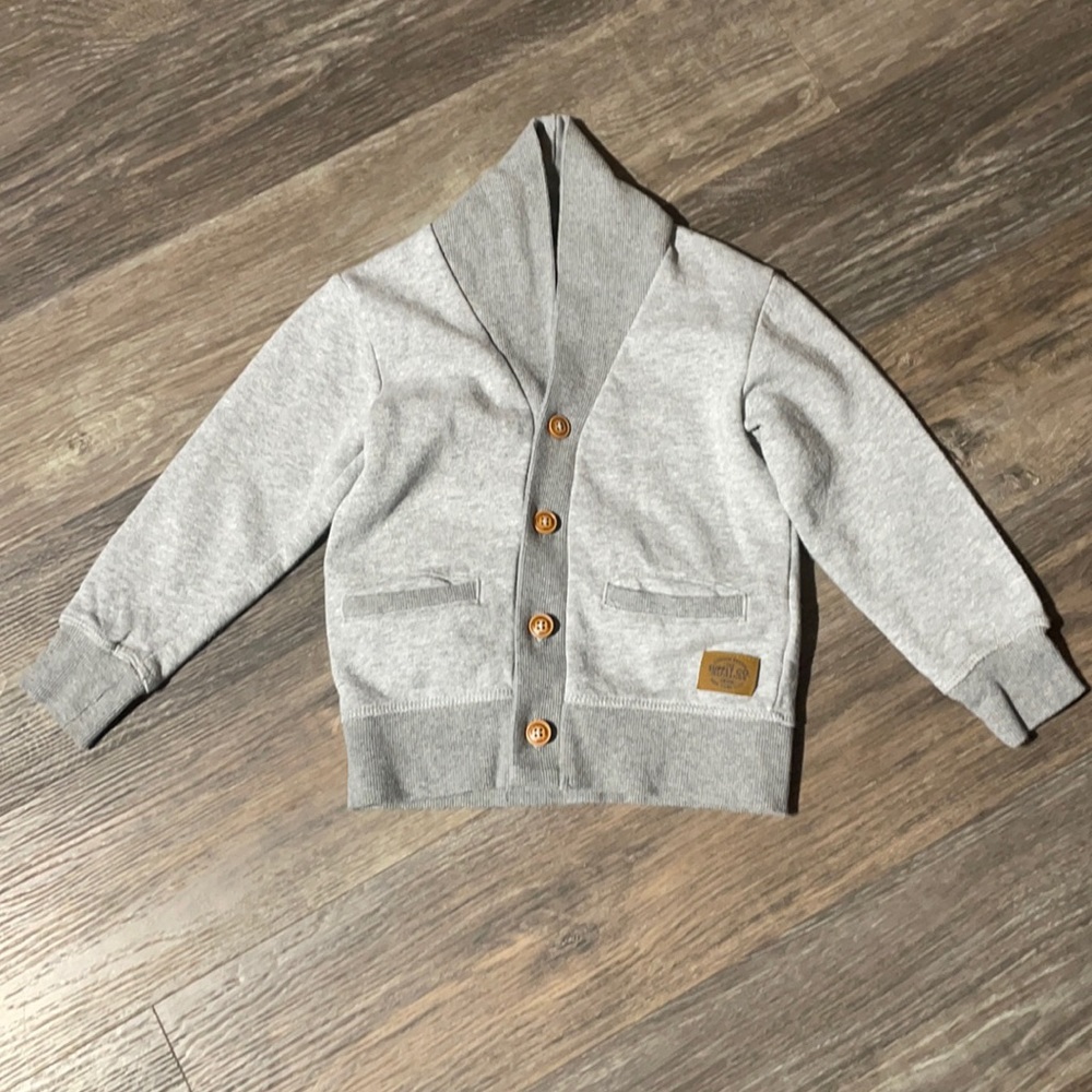 4/$20 Boys H&M Button Up Sweatshirt Sz 2-4